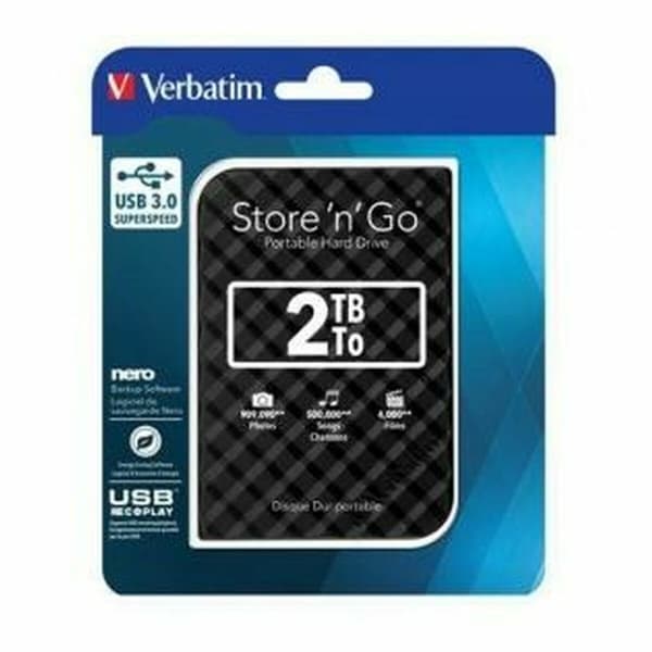 Ekstern harddisk Verbatim 53195 2 TB