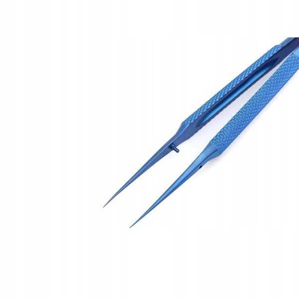 Precision titan rak pincett BT-11 (blå)
