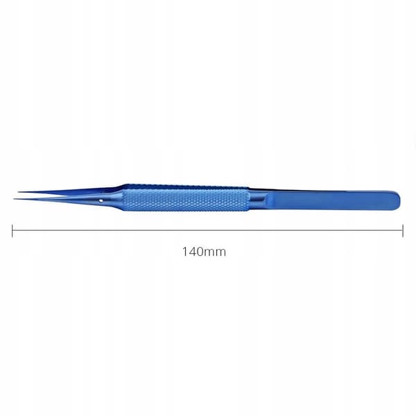 Precision titan rak pincett BT-11 (blå)