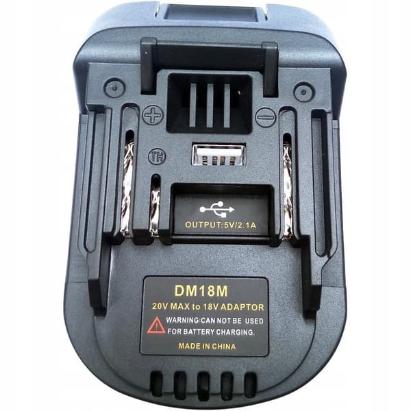 Rosfix Dewalt / Milwaukee Adapter til Makita DM18M batteri