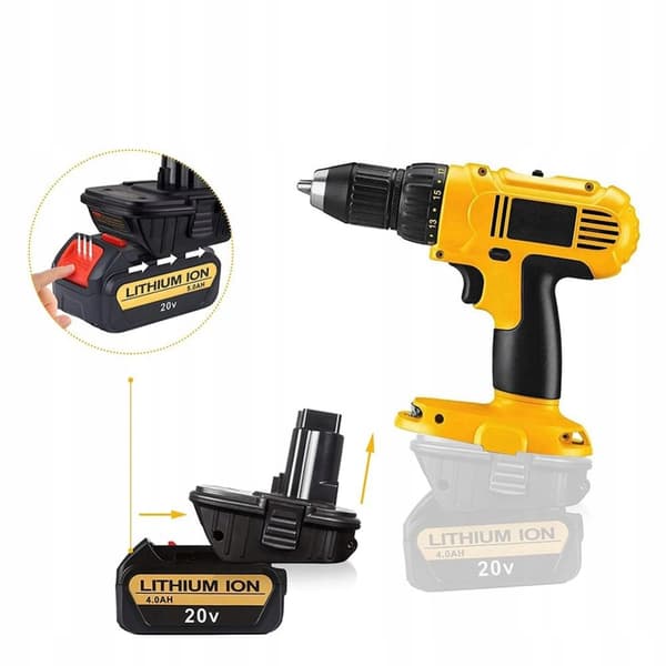 Dewalt DCB201 Adapter för Dewalt och Milwaukee 18V Batterier (DM18D) Svart
