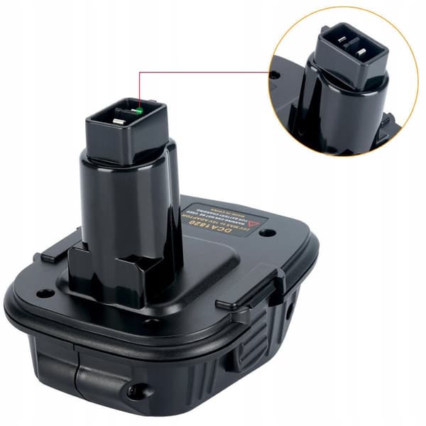 Dewalt DC9096 Adapter til Dewalt Batteri (DCA1820) Sort