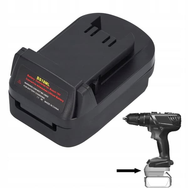 Bosch 18V till Milwaukee 18V batteriadapter/omvandlare (BS18ML)