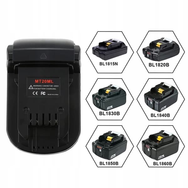 Makita 18V till Milwaukee 18V batteriadapter/omvandlare (MT20ML)