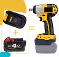 Miniatyrbild 4 av 7: Milwaukee 18V till Dewalt 18V batteriadapter/omvandlare (MIL18DL)