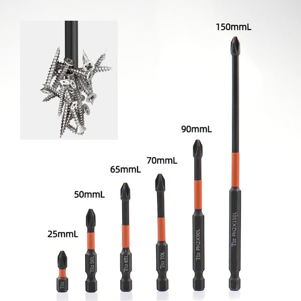 Rosfix Magnetiske krydsbor 25/50/65/70/90/150mm 6 stk.
