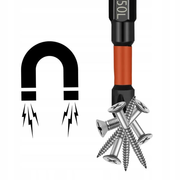 Rosfix Magnetiske krydsbor 25/50/65/70/90/150mm 6 stk.