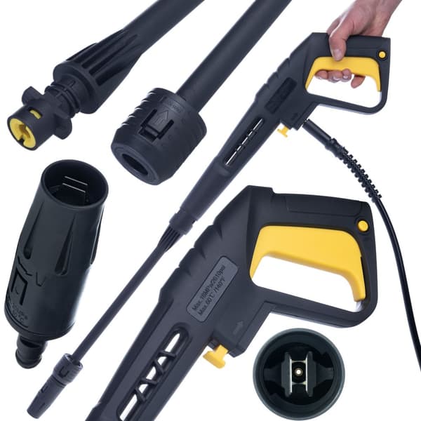Sprøjtepistol til Kärcher K2-K7 med PZWKC-udluftning (Click Connect-enhed) med lanse og Vario-dyse
