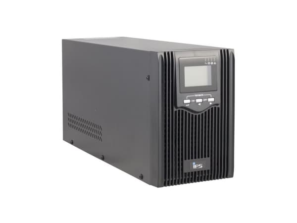 TS1-LI-2k0-MC-LCD-3x9: UPS Tower-kabinet, ren sinus, linjeinteraktiv med LCD, 2000VA/1600W/230V...
