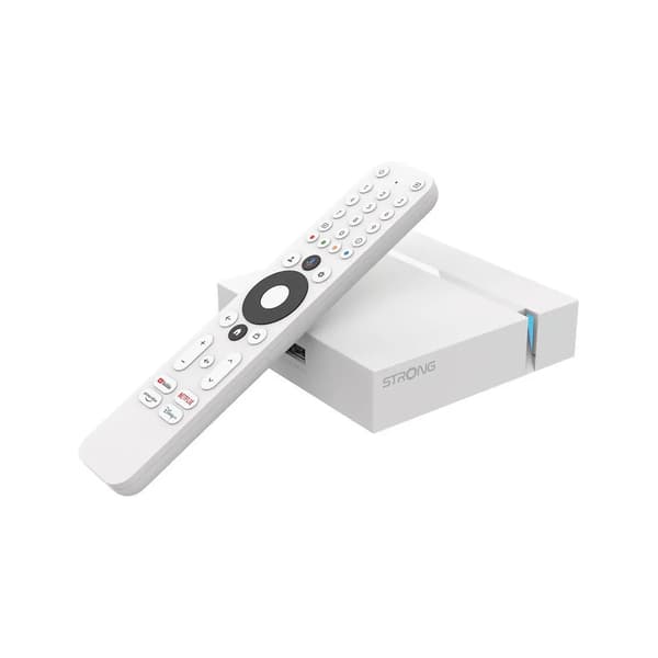 Strong Google TV 4K mediasoitin, Dolby Vision, valkoinen, WiFi