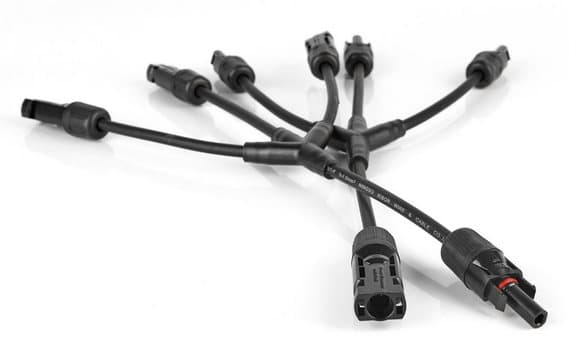 MC4 type T-shirt med kabel