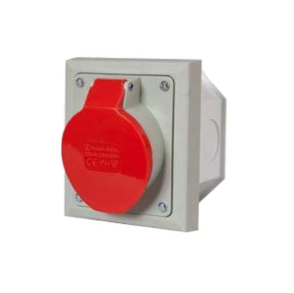 Vinklet fatning p/t 16A 4P IP44