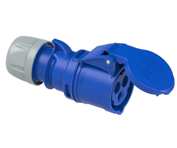 Shark bærbar stikkontakt 16A 230V 2p+Z IP44