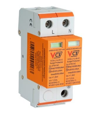 Ylijännitesuoja B+C 2P (T1+T2) 6kA AC