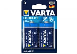 2x LR20 batteri Varta Longlife Power Mono UM-1 1,5V B2
