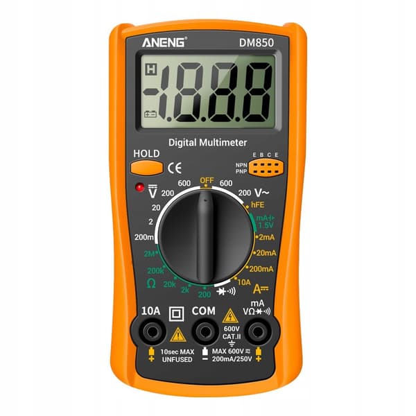 STRØMMETER DIGITAL MULTIMETER SPÆNDINGSTEST LCD