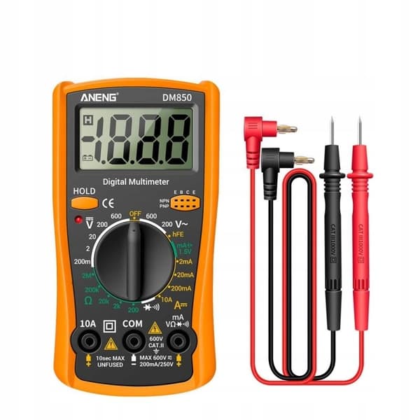 STRØMMETER DIGITAL MULTIMETER SPÆNDINGSTEST LCD