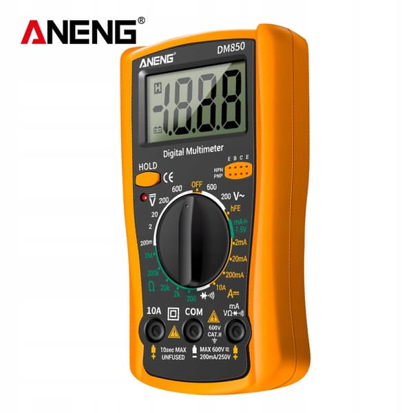 STRØMMETER DIGITAL MULTIMETER SPÆNDINGSTEST LCD