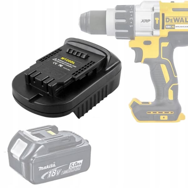 Makita 18V till Dewalt 18V batteriadapter/omvandlare (MT20DL)