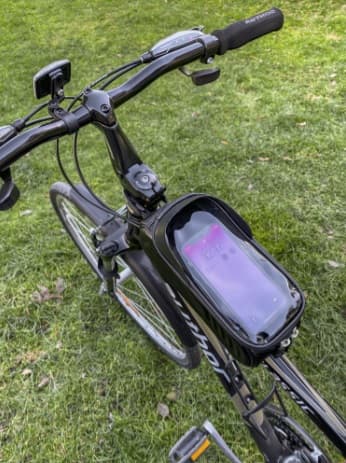 2-i-1 cykelväska med telefonfodral