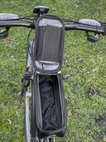 2-i-1 cykelväska med telefonfodral