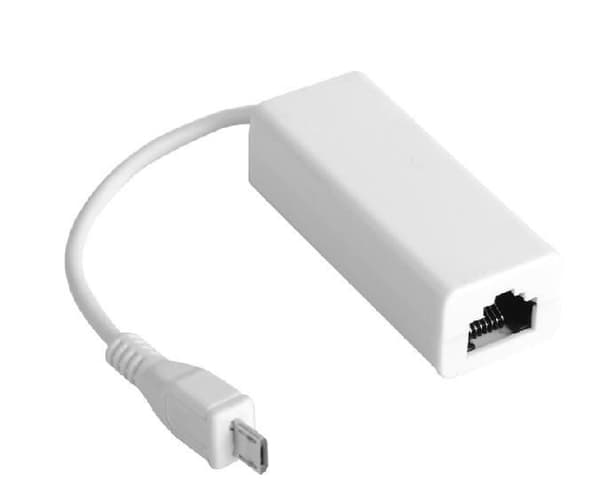 MicroConnect Micro USB - Ethernet Vit