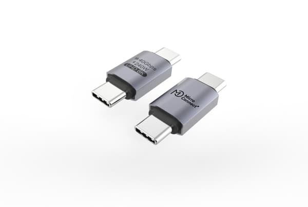 MikroConnect Premium-adapter USB4 Gen 3x2 USB-C, 40 Gbps, 240W, USB4-CC-240W