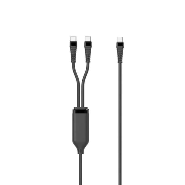 MicroConnect-splitter 1x USB-C till 2x USB-C PD100W, 1,55m, MC-2XUSBC-100W