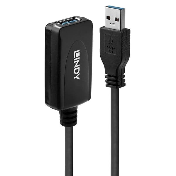 Lindy 5m USB 3.0 aktiv förlängningskabel, 43155