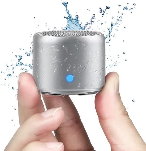Bluetooth-højttaler, Tilpasset Bas Radiator, IPX7 Vandtæt, A106Pro-Silver