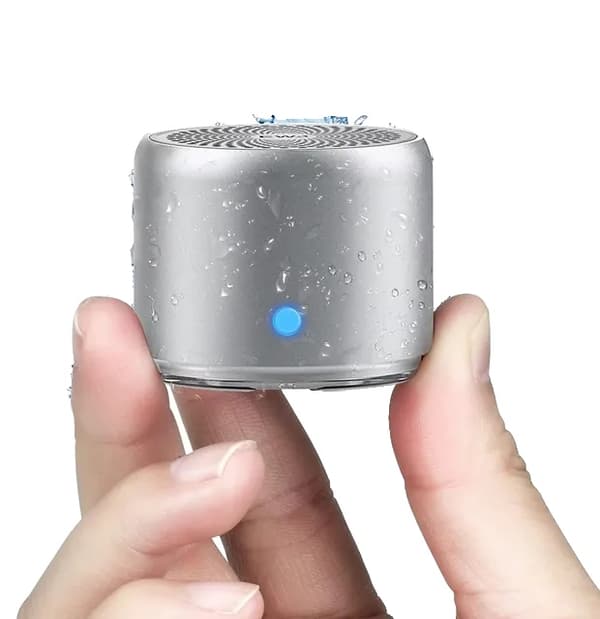 Bluetooth-højttaler, Tilpasset Bas Radiator, IPX7 Vandtæt, A106Pro-Silver