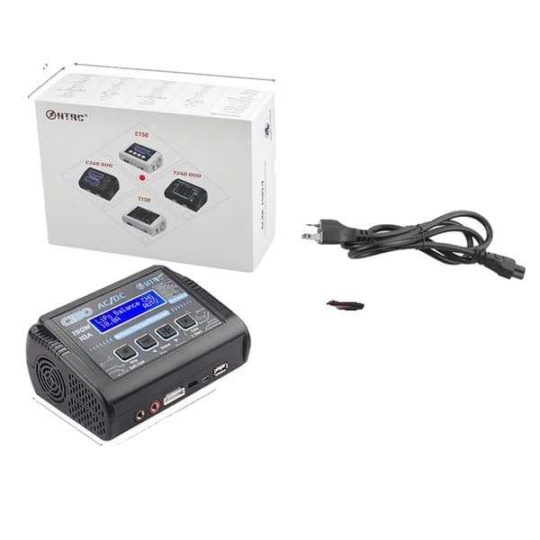RC-laturi, 150W teho, älykäs akkujen purkulaite, Set A, EU-liitin