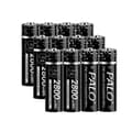 Miniatyrbillede 1 af 2: Genopladeligt AA Lithium Ion Batteri, 2800mWh Kapacitet, Ideelt til Legetøj og Fjernbetjeninger, 12 stk, 1,5V