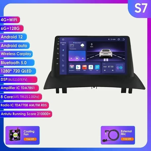 Autosoitin, DSP AI -teknologia, Carplay-yhteensopivuus, S7