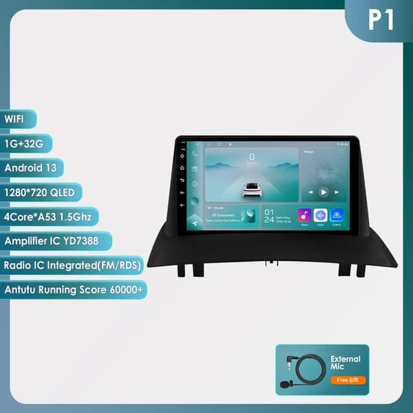 Bilradio, DSP AI-teknik, Carplay-kompatibilitet, P1