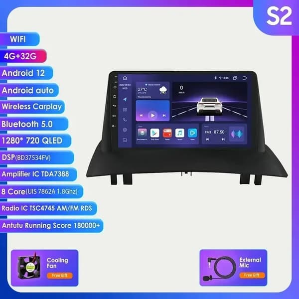 Autosoitin, DSP AI -teknologia, Carplay-yhteensopivuus, S2