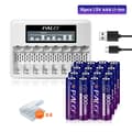 Miniatyrbillede 2 af 2: Genopladelige AAA-batterier, Lithium Ion, Batterioplader, 16AAA 1 Oplader
