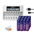 Miniatyrbillede 1 af 2: Genopladelige AAA-batterier, Lithium Ion, Batterioplader, 16AAA 1 Oplader