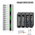 Miniatyrbillede 2 af 2: Batterioplader, LCD-skærm, Hurtigopladning, 8AA 1 oplader