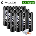 Miniatyrbillede 2 af 2: Batterioplader, LCD-skærm, Hurtigopladning, 12PCS AA