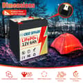 Miniatyrbillede 2 af 2: LiFePO4 Batteripakke, Indbygget BMS, Energilagring, 12V 6AH