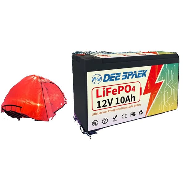 LiFePO4-batteripaket, inbyggd BMS, energilagring, 12V 10AH