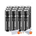Miniatyrbillede 1 af 2: Genopladelige AA-batterier, 3400mWh kapacitet, lithium-ion teknologi, 12AA, 1,5V