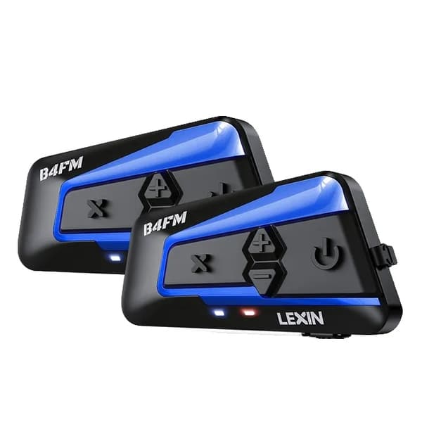 Bluetooth-motorcykelhjälm Intercom Headsets, Typ-C, Trådlös kommunikation, Musikdelning, B4FM-X 2ST