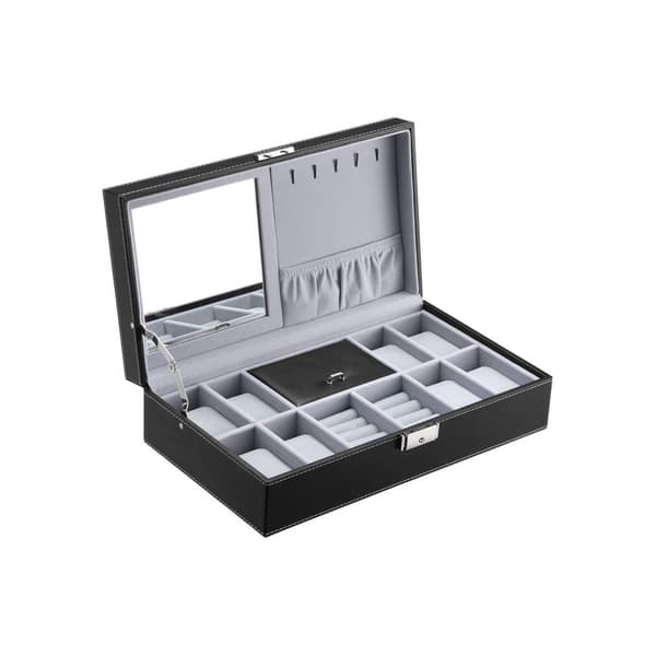 Klockbox för 8 klockor med spegel