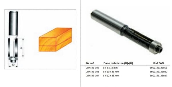 CONDOR SUORA PUULEIKKURI 12 x 25 mm VARSI 8 mm LAAKERILLA