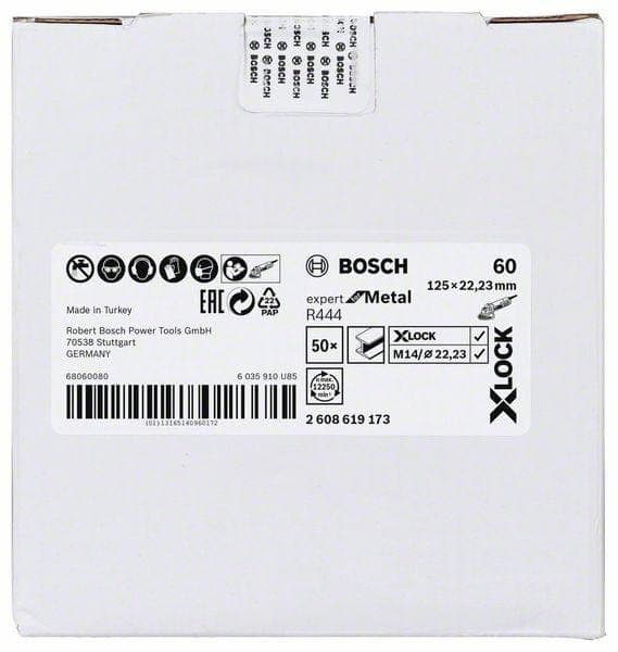 BOSCH FIBRA-SKIVE METAL 125 gr. 60 R444 X-LOCK