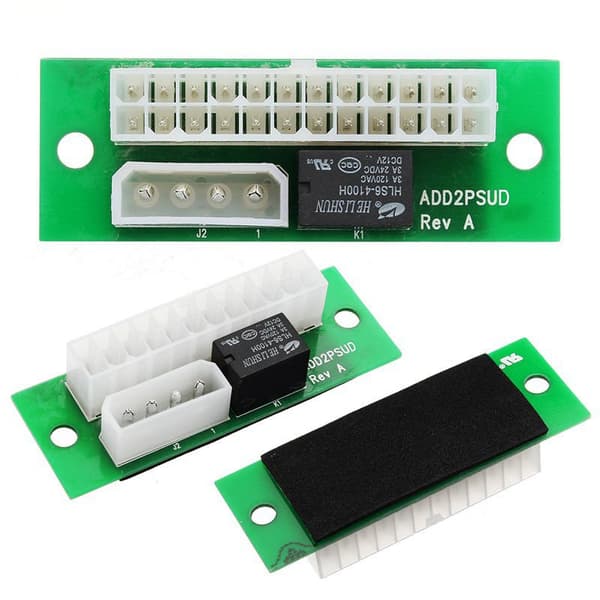 ADD2PSU-adapter DUBBEL PSU Rise Molex-nätaggregat
