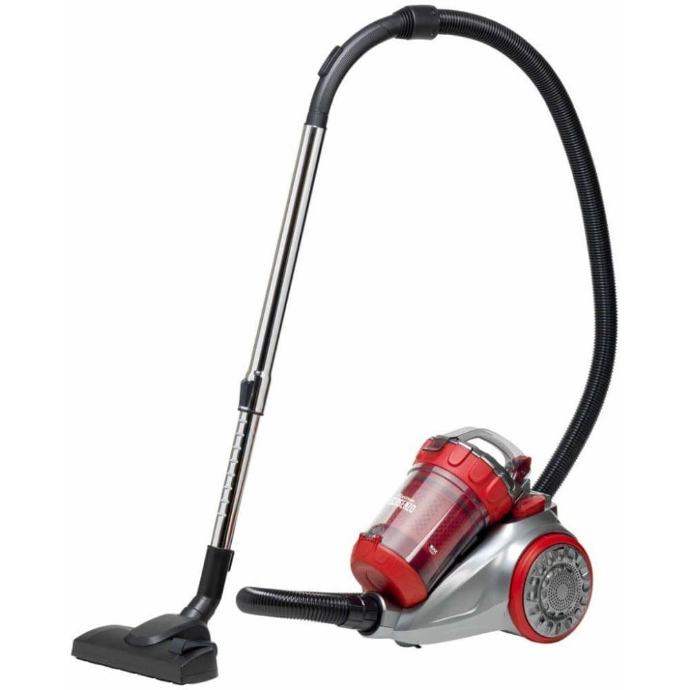 Bestron Påslös dammsugare Ecozenzo Plus röd och silver ABL930SR