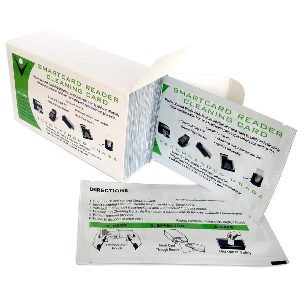 MagTek Cleaning Cards, 50pcs/box Chip, Dip, Motorised, hybrid both magstripe and Chip & PIN terminals